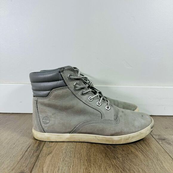 Timberland Dausette Women’s 8.5 Gray Nubuck High Sneaker Boot Ortholite A1H26 - Picture 7 of 9